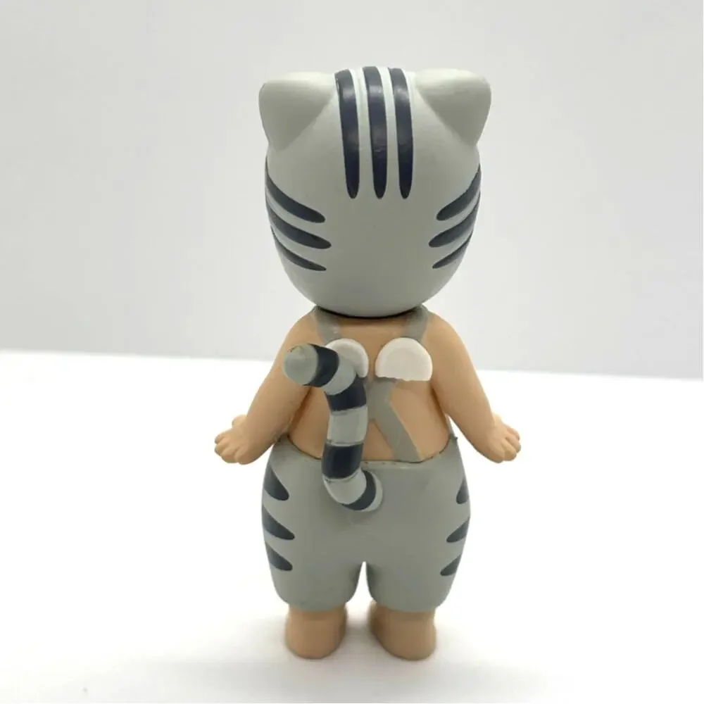 New Unbranded Kewpie/Angel Collectible Mini Figure as Silver Tabby Cat, Open Bx